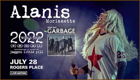 Alanis Morissette Announces 2022 Tour Dates Celebrating 25 Years Of Jagged Little Pill