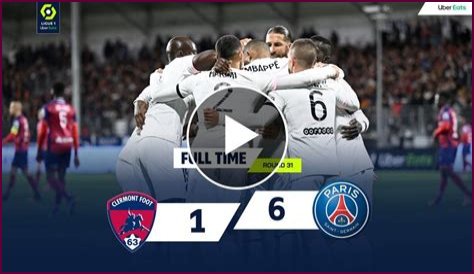 FT: Clermont 1-6 PSG, Mbappe And Neymar Bags HAT-TRICK! (VIDEO HIGHLIGHTS)